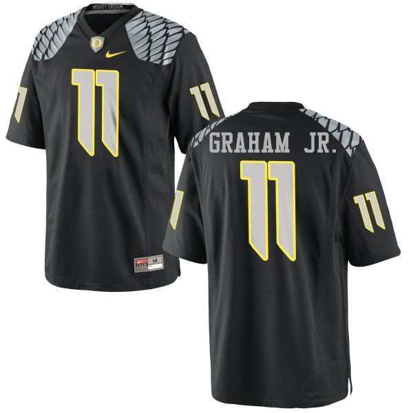 Men #11 Thomas Graham Jr. Oregon Ducks College Football Jerseys-Black